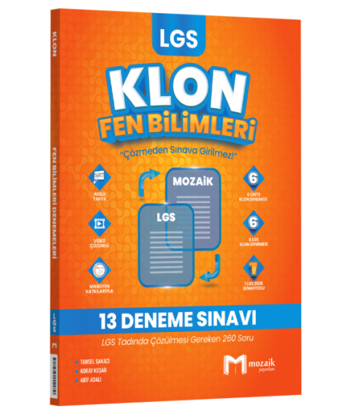 8.SINIF MOZAİK KLON DENEME FEN BİLİMLERİ - 25-26